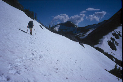 Approaching Dick's Pass